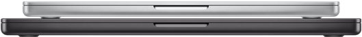 14-inch MacBook Pro, Silver colour, closed, 16-inch MacBook Pro, Space Black colour, closed