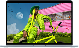 MacBook Air showcasing Liquid Retina display