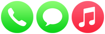 Call, text and listen to music