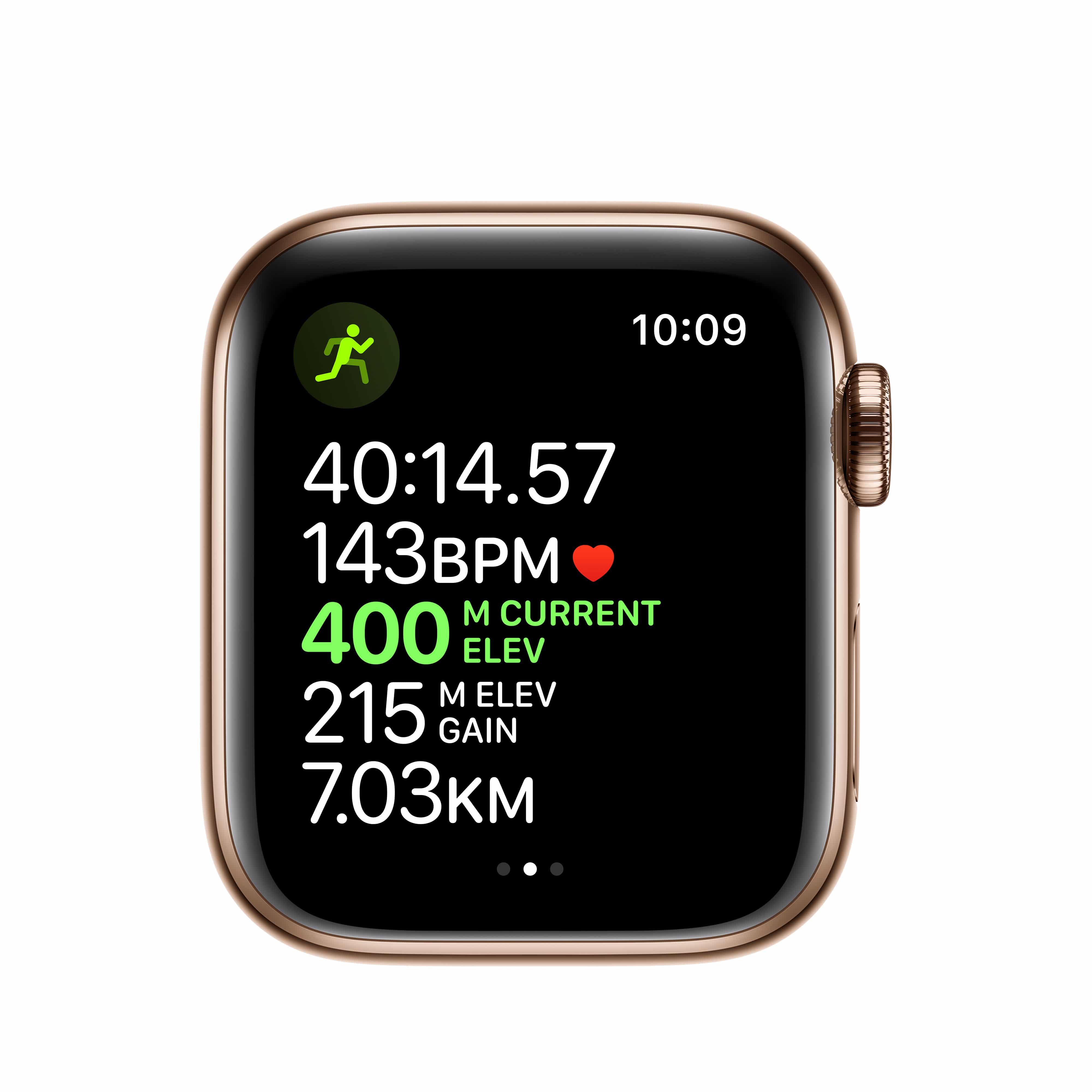 Apple Watch Series 5 GPS + Cellular, 44mm Gold Stainless ...
