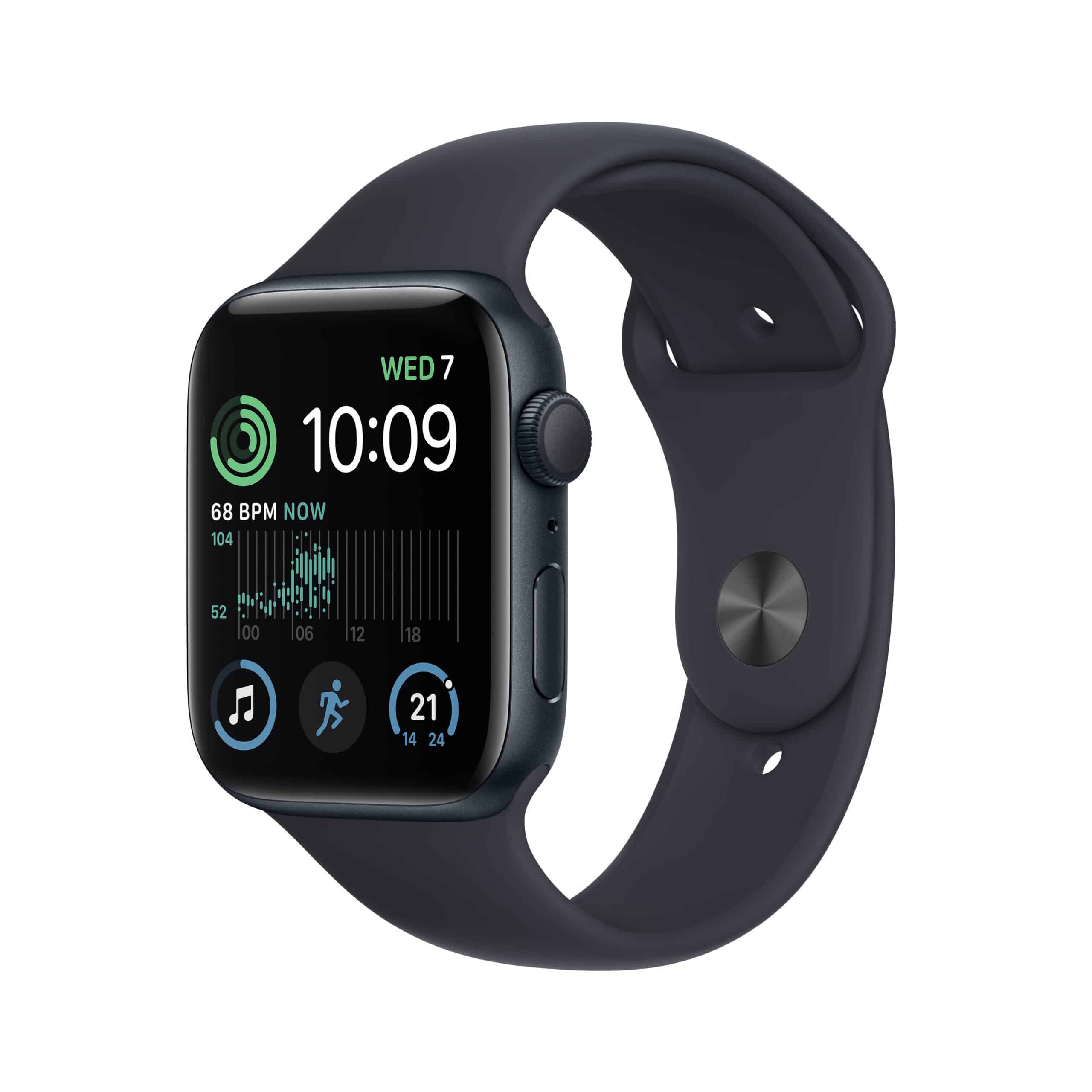 Apple Watch SE (2nd Gen) GPS 44mm Midnight Aluminium Case with Midnight Sport Band | EXDEMO - GRADE B | 12 MONTHS WARRANTY
