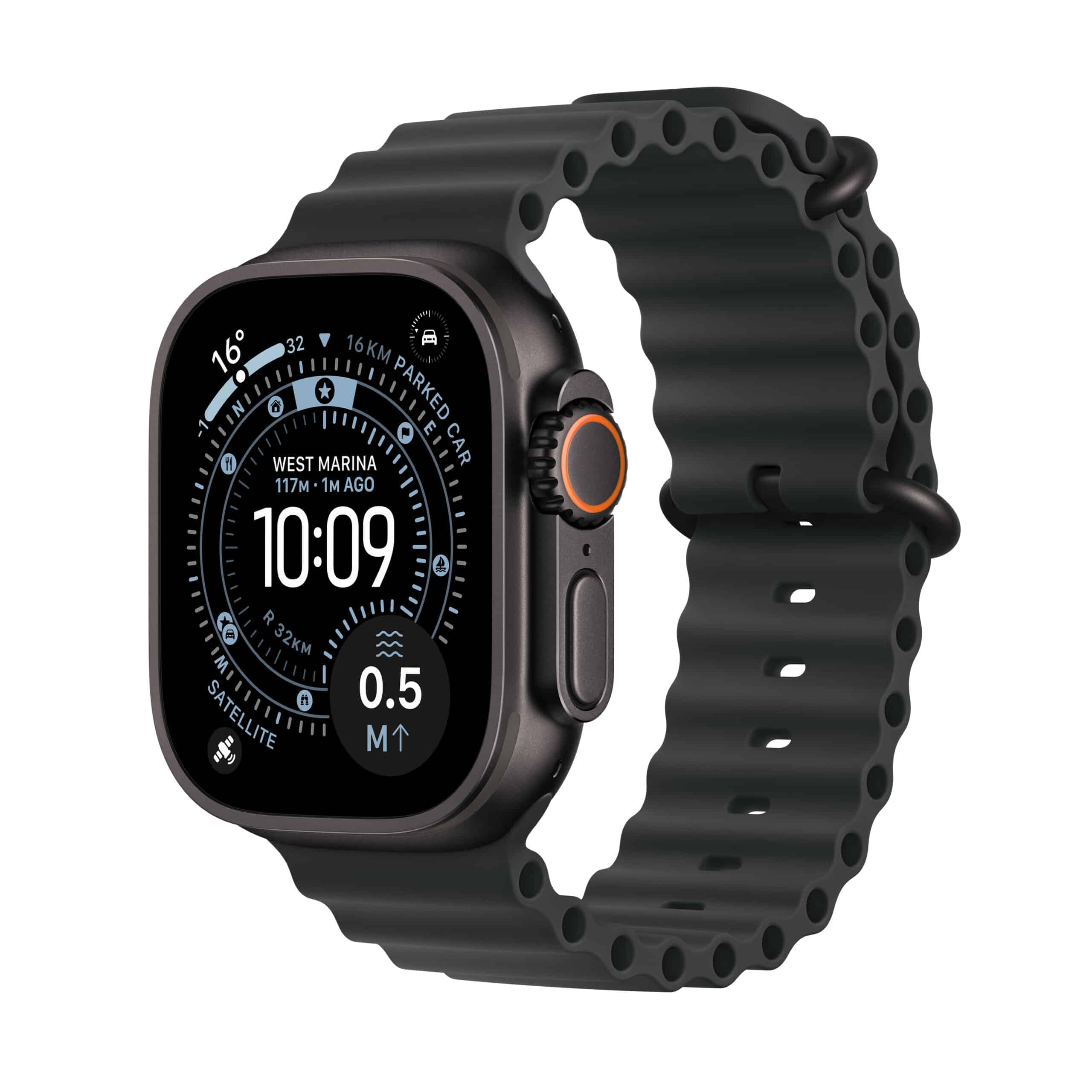 Apple Watch Ultra 2 GPS + Cellular 49mm Black Titanium Case with Black Ocean Band | EXDEMO - GRADE B | 12 MONTHS WARRANTY