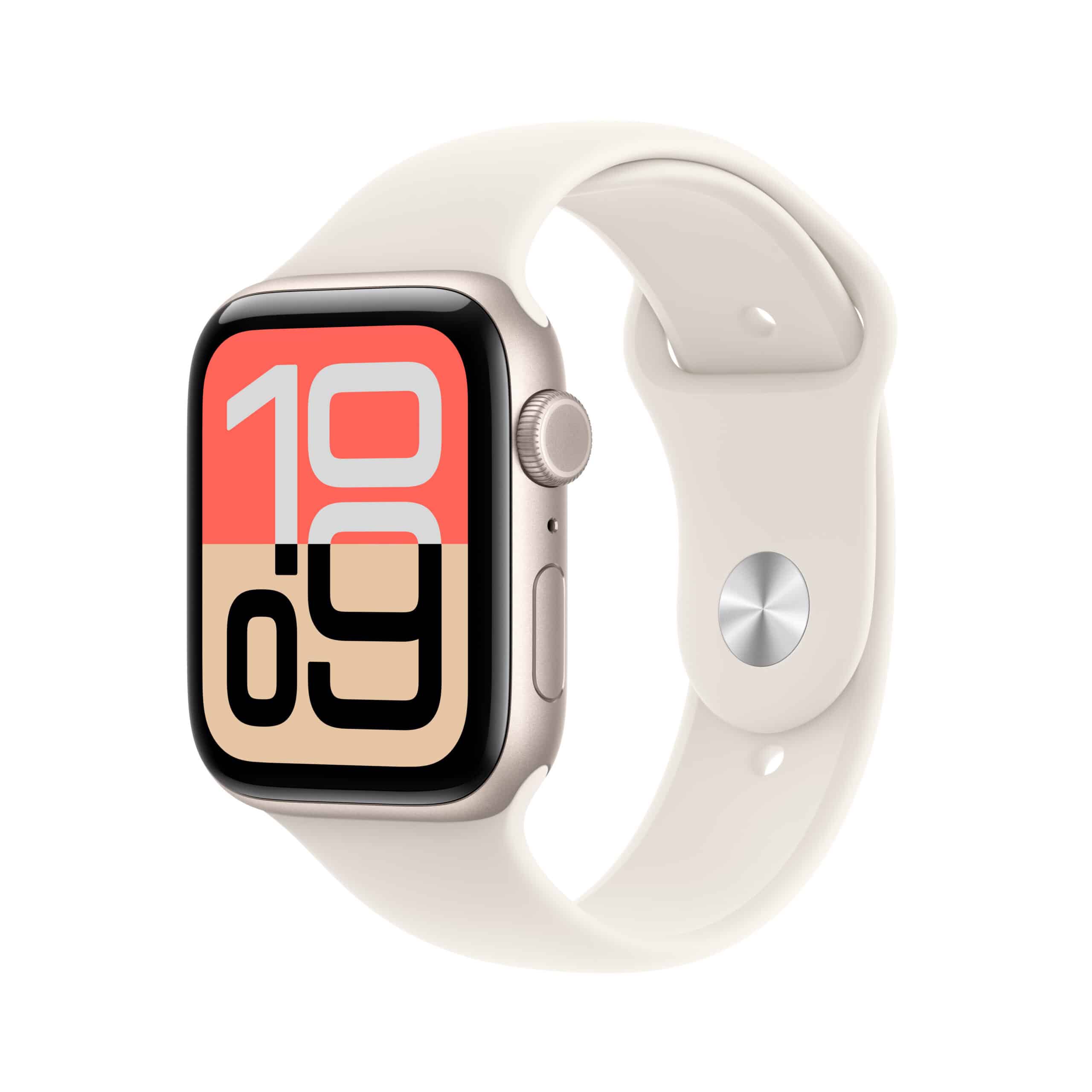 Apple Watch SE (3rd Gen) GPS 44mm Starlight Aluminium Case with Starlight Sport Band M/L | OPEN BOX - GRADE A | 12 MONTHS WARRANTY